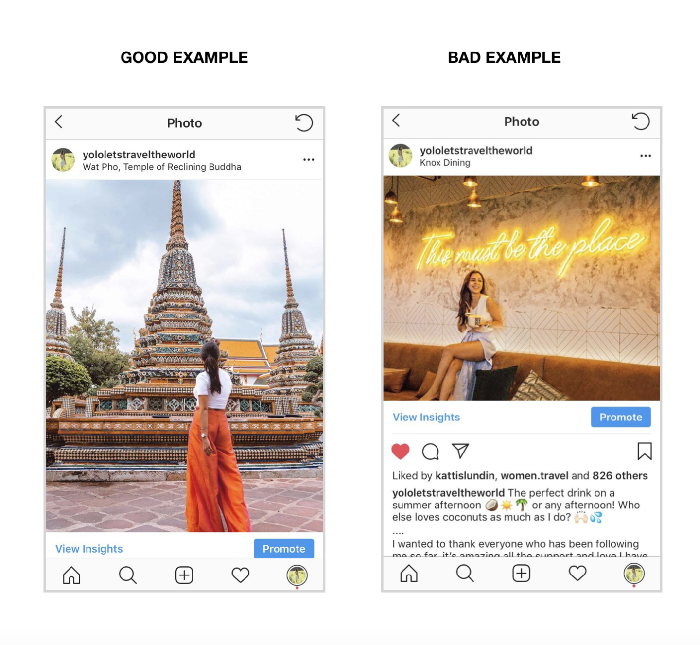 how to write and post on instagram